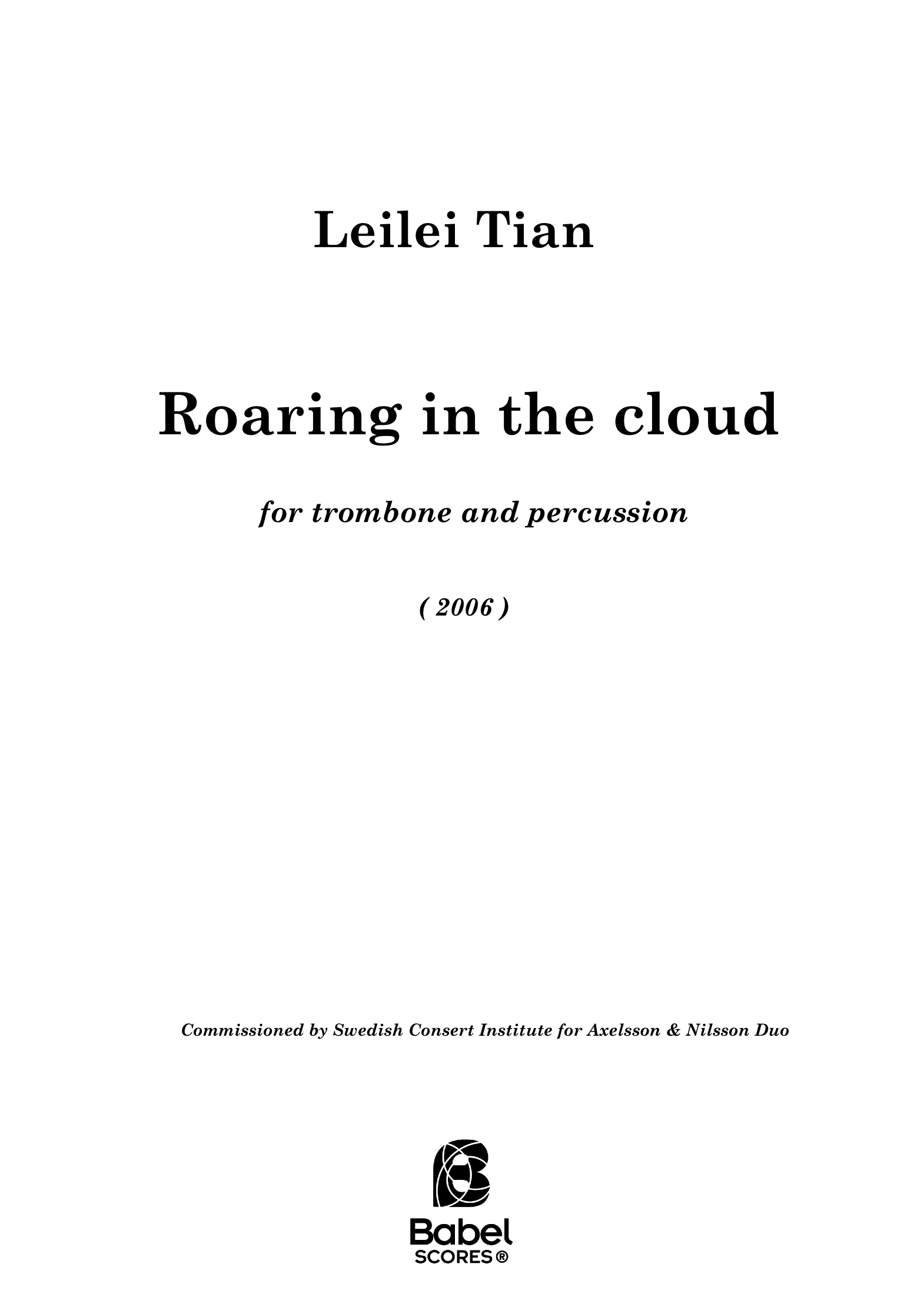 Roaring in the clouds A 4 z